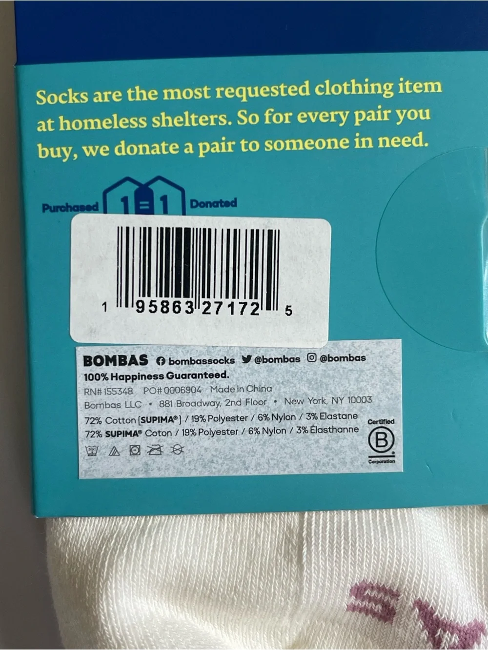 Bombas medium Women's Modern Rib Quarter Socks